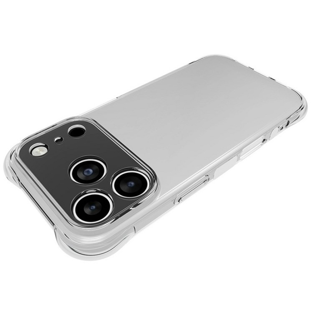 Átlátszó zselés tok iPhone 17 Pro készülékhez - átlátszó