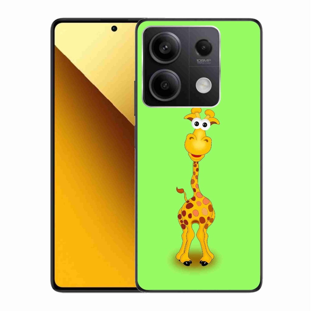 Gél borítás mmCase a Xiaomi Redmi Note 13 5G-hez - rajzfilm zsiráf