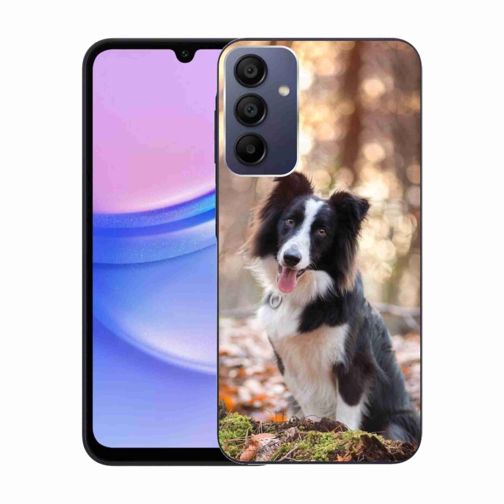 Gél tok mmCase a Samsung Galaxy A15 4G/5G készülékhez - border colie 1