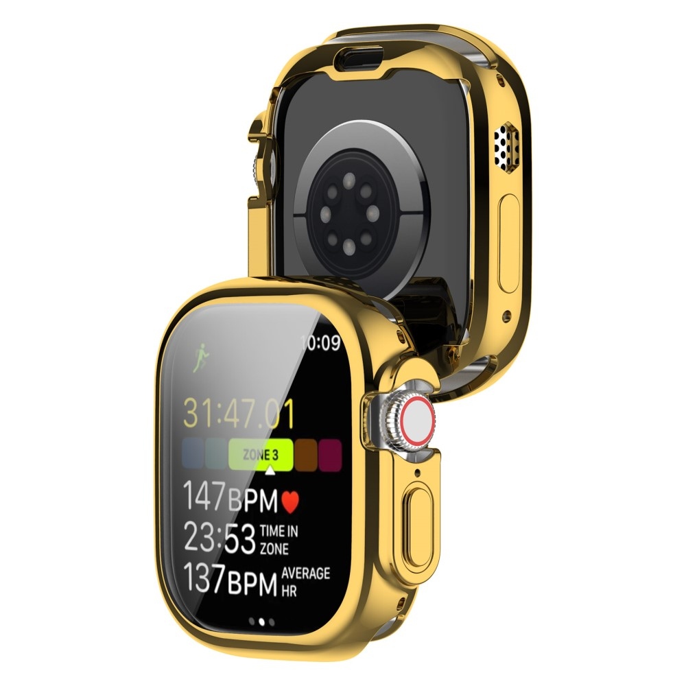 Puha, felpattintható zselés védőtok Apple Watch Ultra/Ultra 2 49 mm-es órához - arany színű