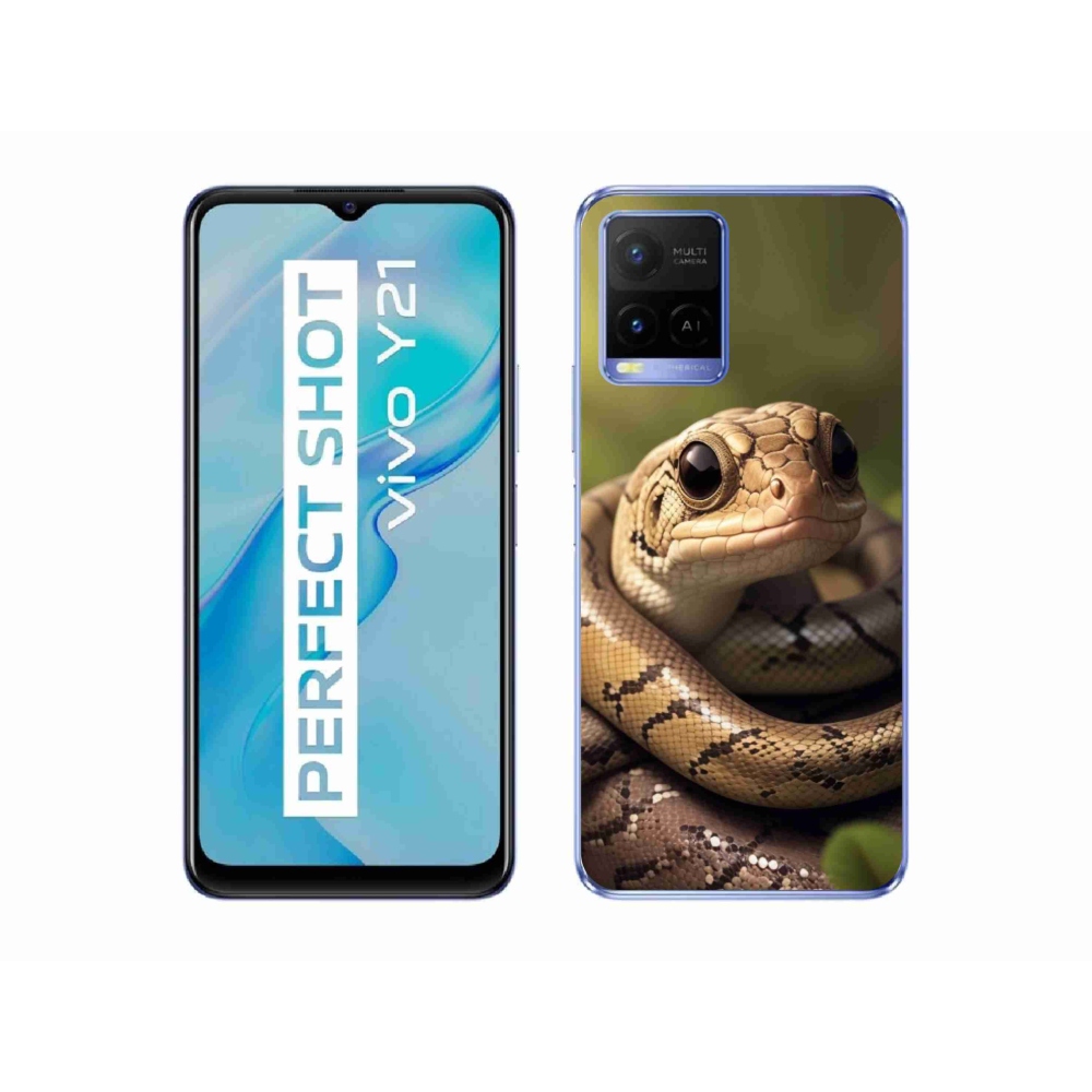 Zselés borítás mmCase a Vivo Y21/Y21s/Y33s készülékhez - kígyó 1