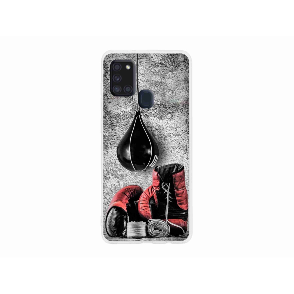Gél borítás mmCase Samsung Galaxy A21s készülékhez - bokszzsák és kesztyűk