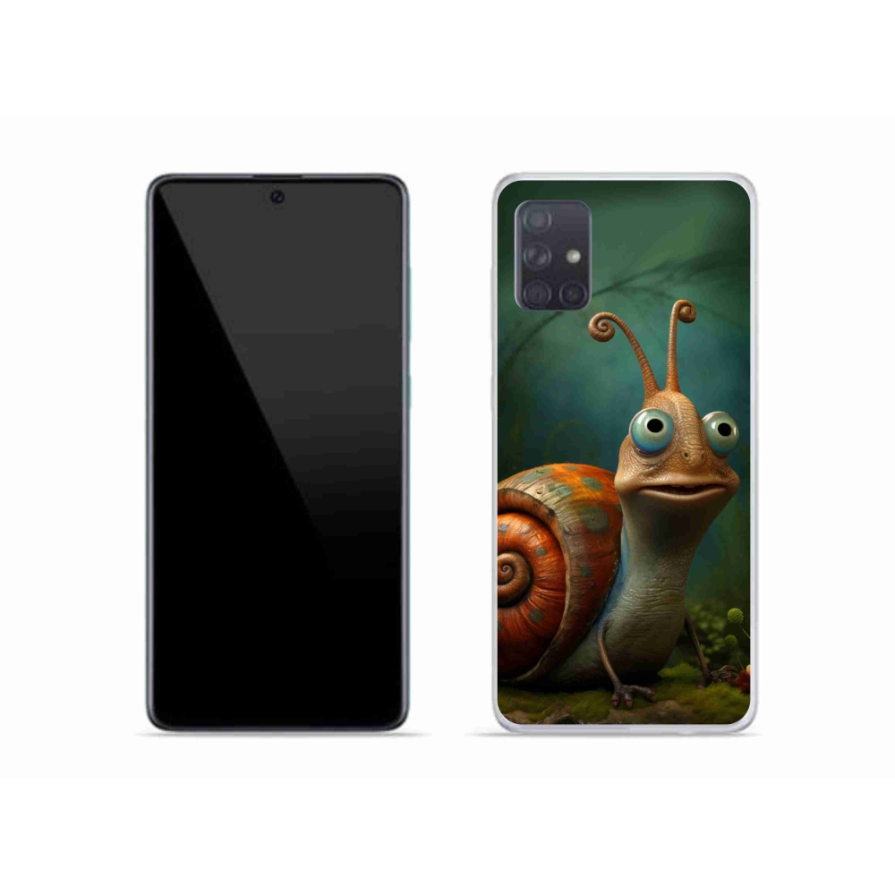 Zselés borítás mmCase Samsung Galaxy A51 készülékhez - csiga