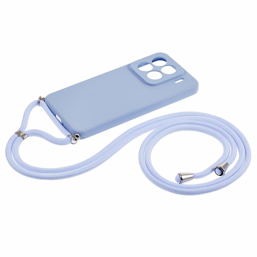 Bélés zselés tok zsinórral Xiaomi 15 Pro - világos lila