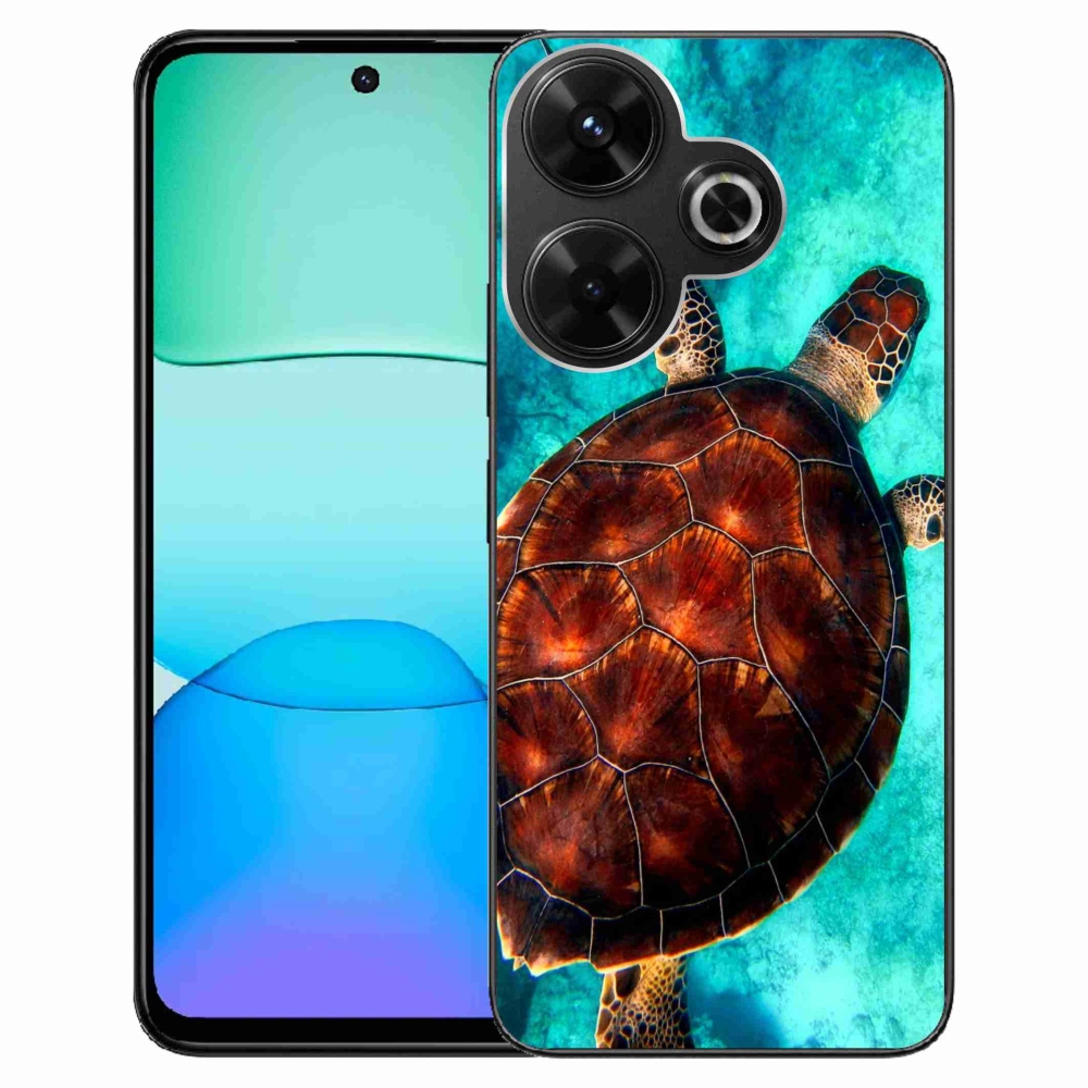 Gél borítás mmCase a Xiaomi Redmi 13 4G/Poco M6 4G - teknősbéka számára