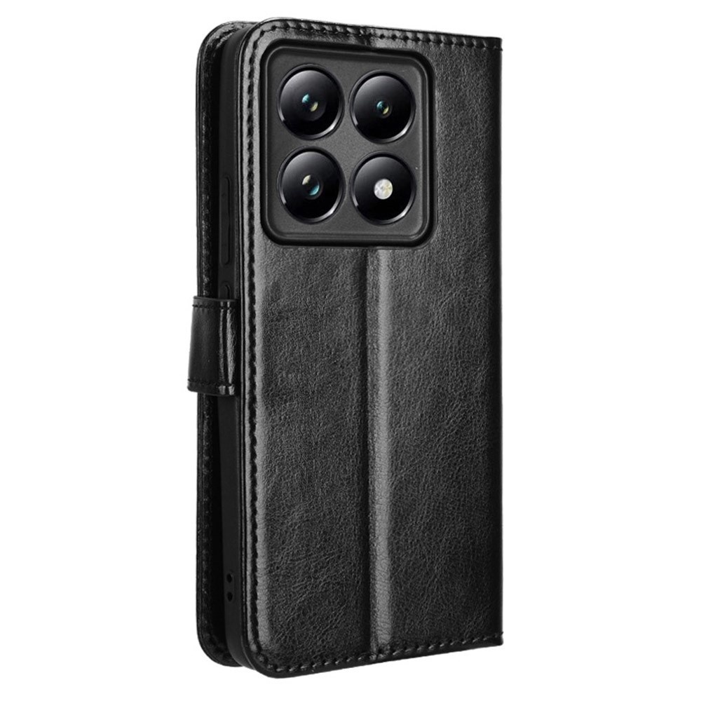 Őrült könyv tok a Xiaomi 14T Pro-hoz - fekete