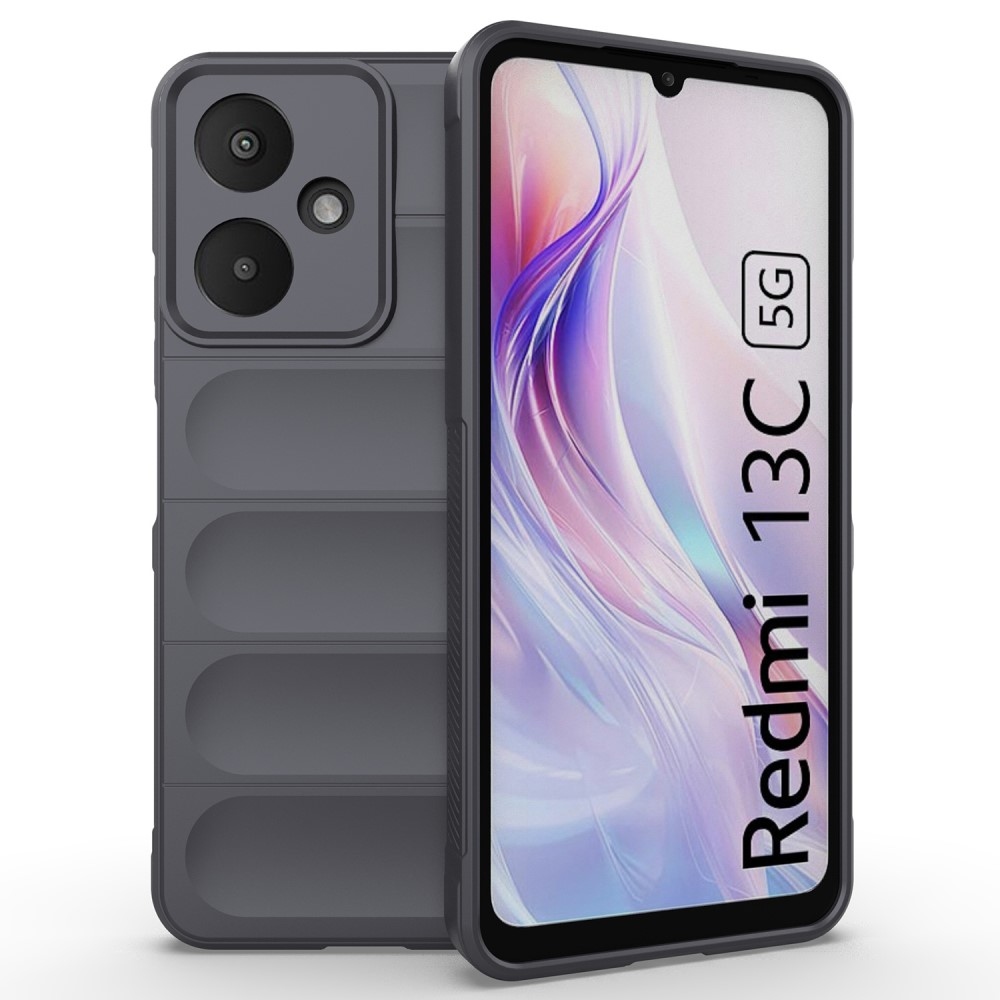 Rugg tartós zselés tok Xiaomi Redmi 13C 5G - sötétszürke