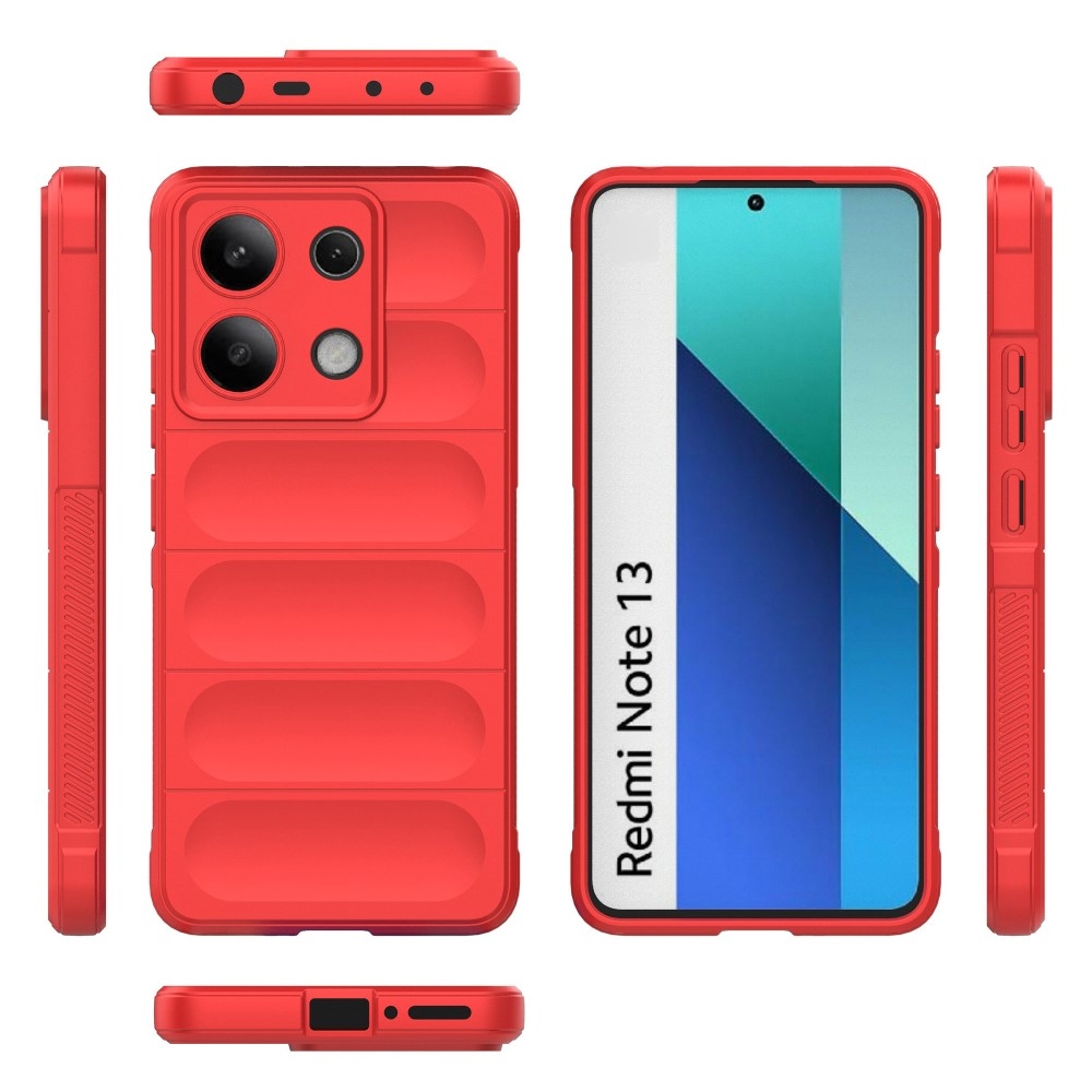 Rugg tartós zselés tok Xiaomi Redmi Note 13-hoz - piros