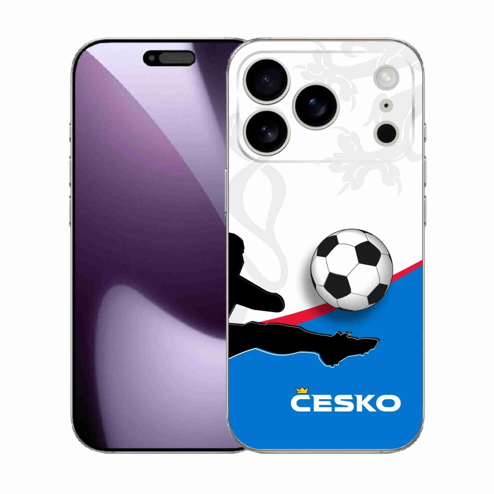 Zselés borítás mmCase iPhone 17 Pro - futball Csehország 3
