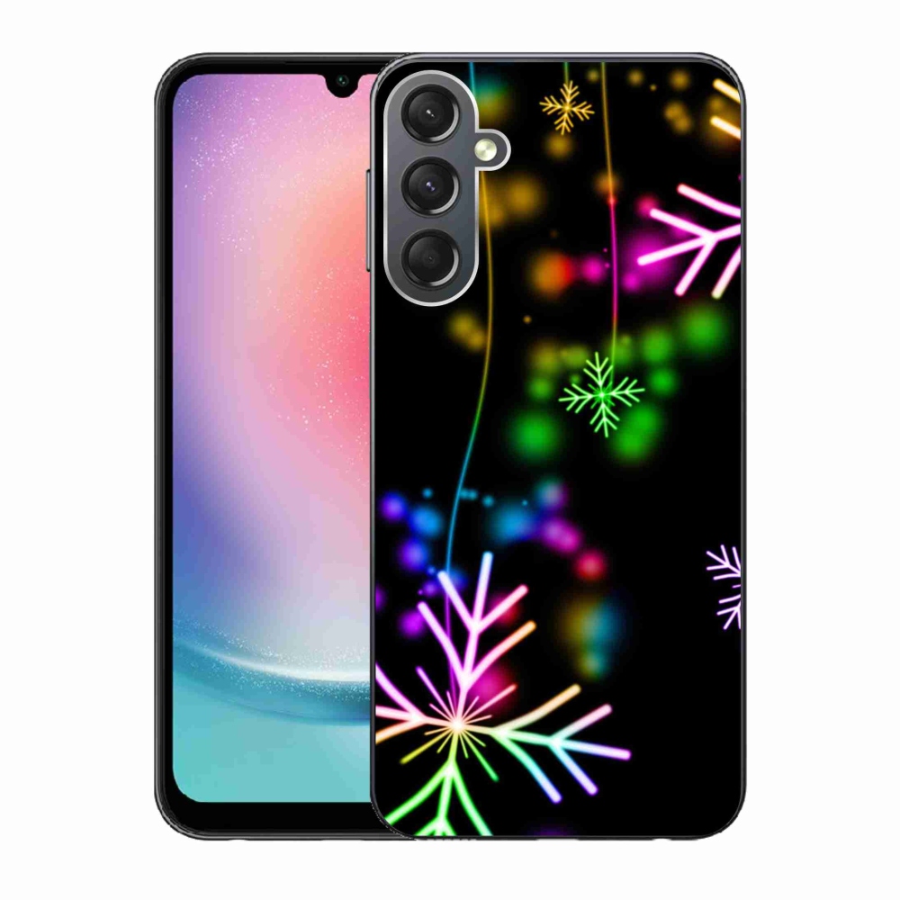 Zselés borítás mmCase Samsung Galaxy A24 készülékhez - színes pelyhekkel