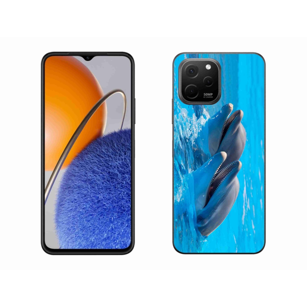 Gél borítás mmCase a Huawei Nova Y61 készülékhez - delfinek