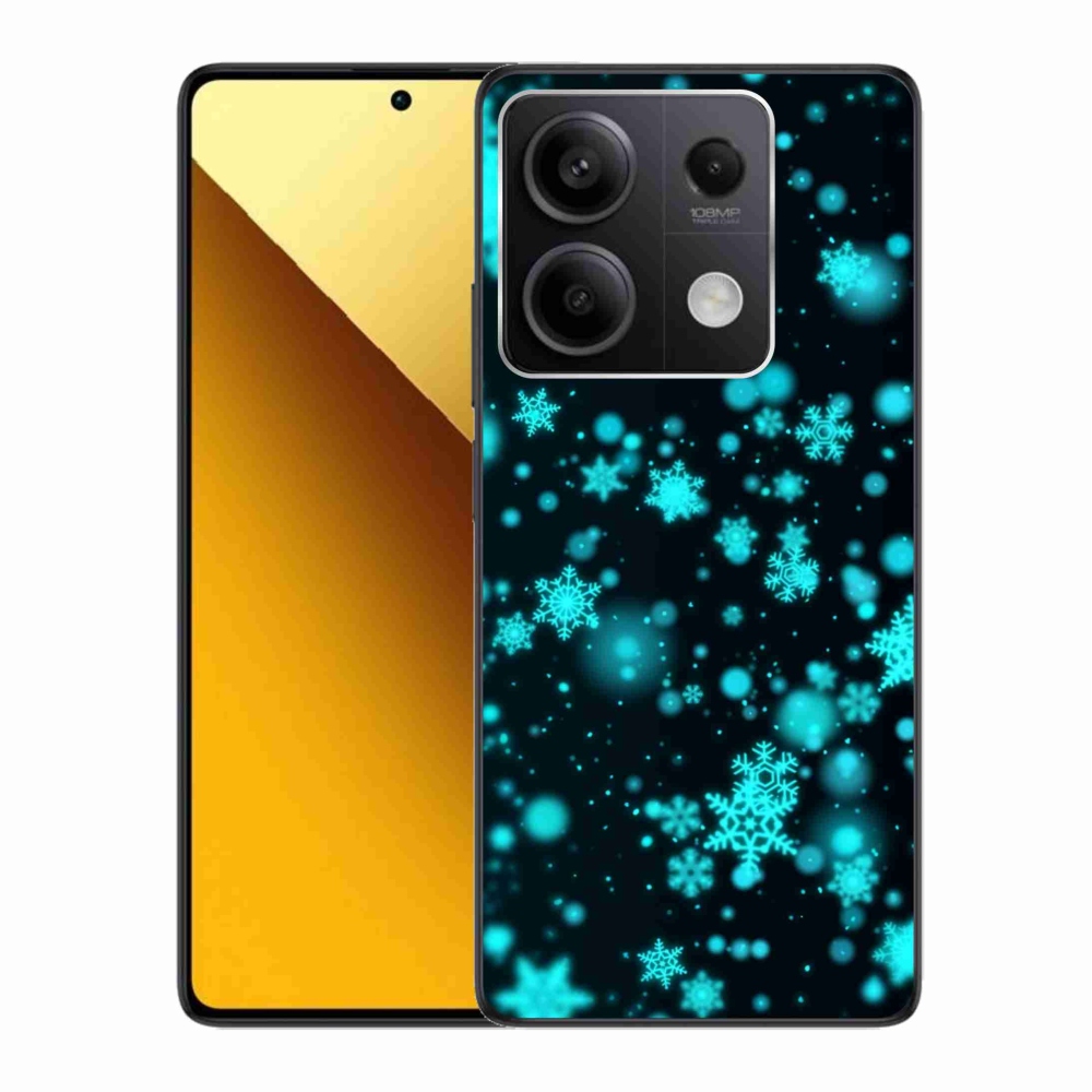 Gél borítás mmCase a Xiaomi Redmi Note 13 5G-hez - hópelyhek 1