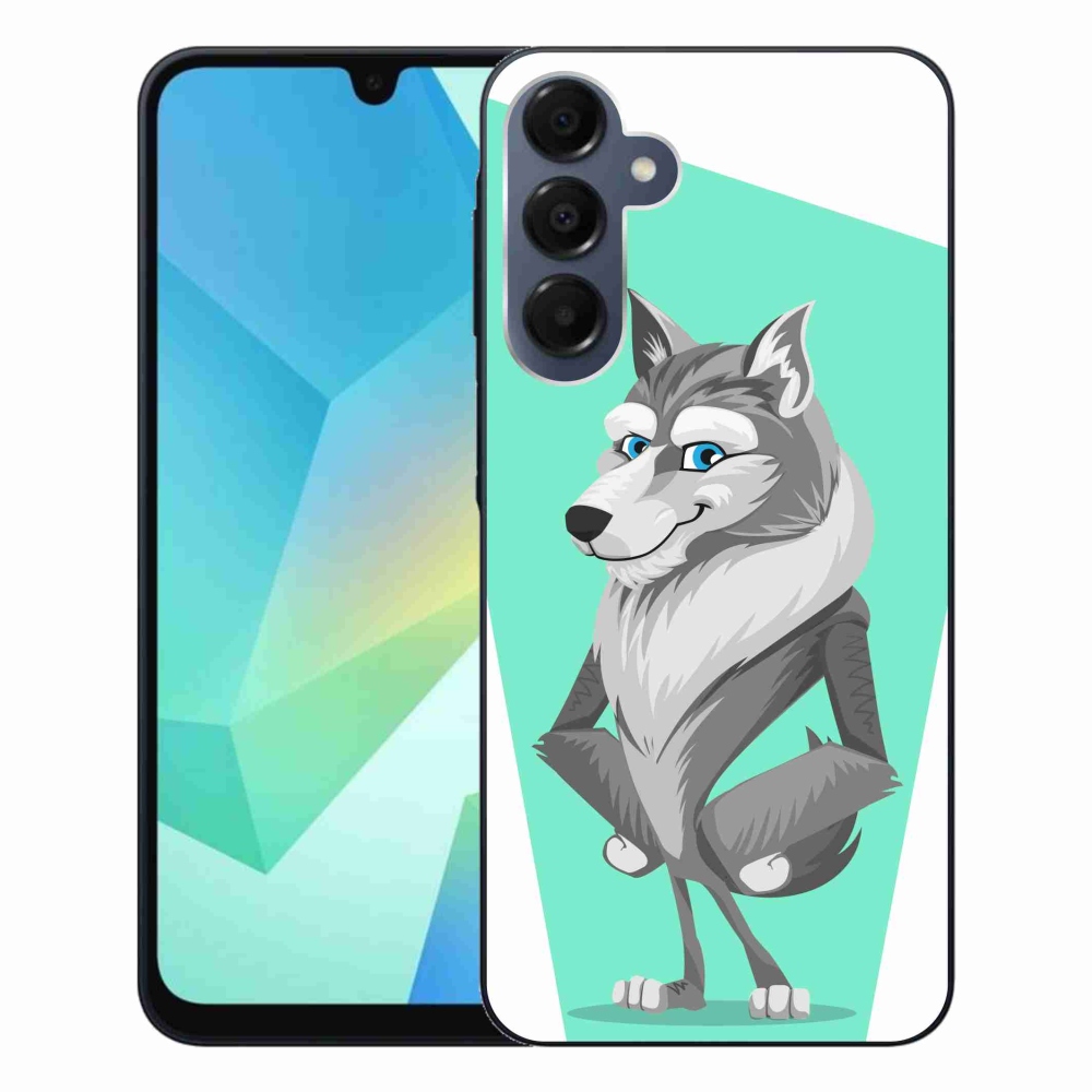 Gél védőhuzat mmCase Samsung Galaxy A16 4G/5G - rajzfilm farkashoz