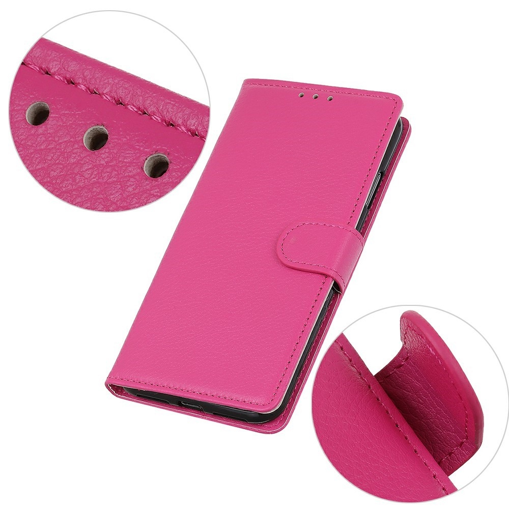 Litchie könyv tok Xiaomi Redmi 15C 4G/5G (173mm) - rózsaszínű