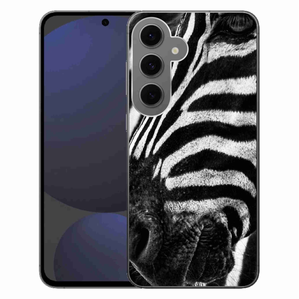 Zselés borítás mmCase Samsung Galaxy S24 FE készülékhez - zebra