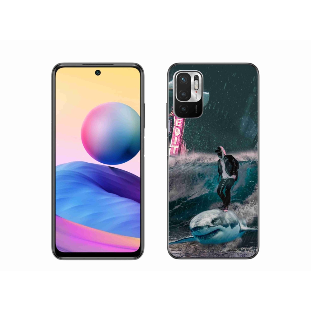 Gél borítás mmCase a Xiaomi Redmi Note 10 5G-hez - cápa