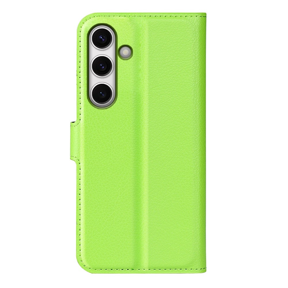 Litchi könyv tok Samsung Galaxy S24 FE készülékhez - zöld