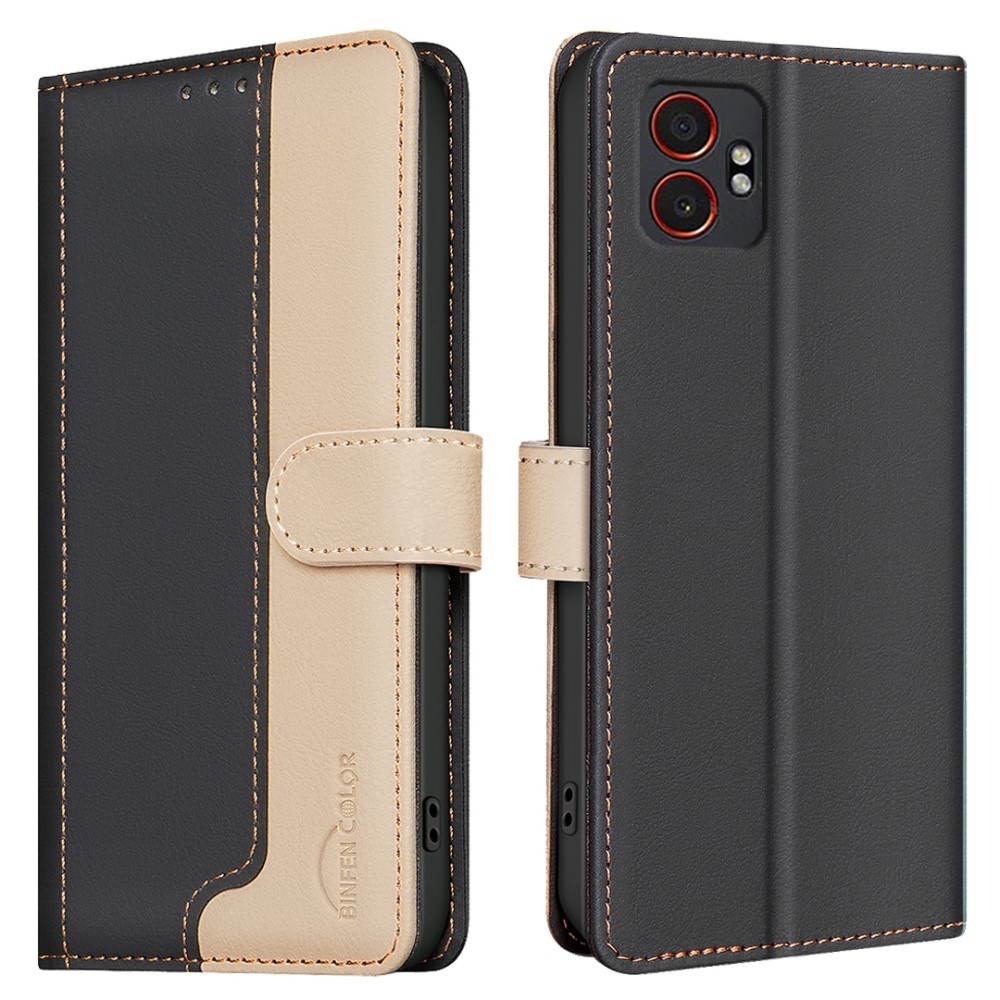 BNF DUO könyvtáska Samsung Galaxy Xcover 7 Pro készülékhez - fekete