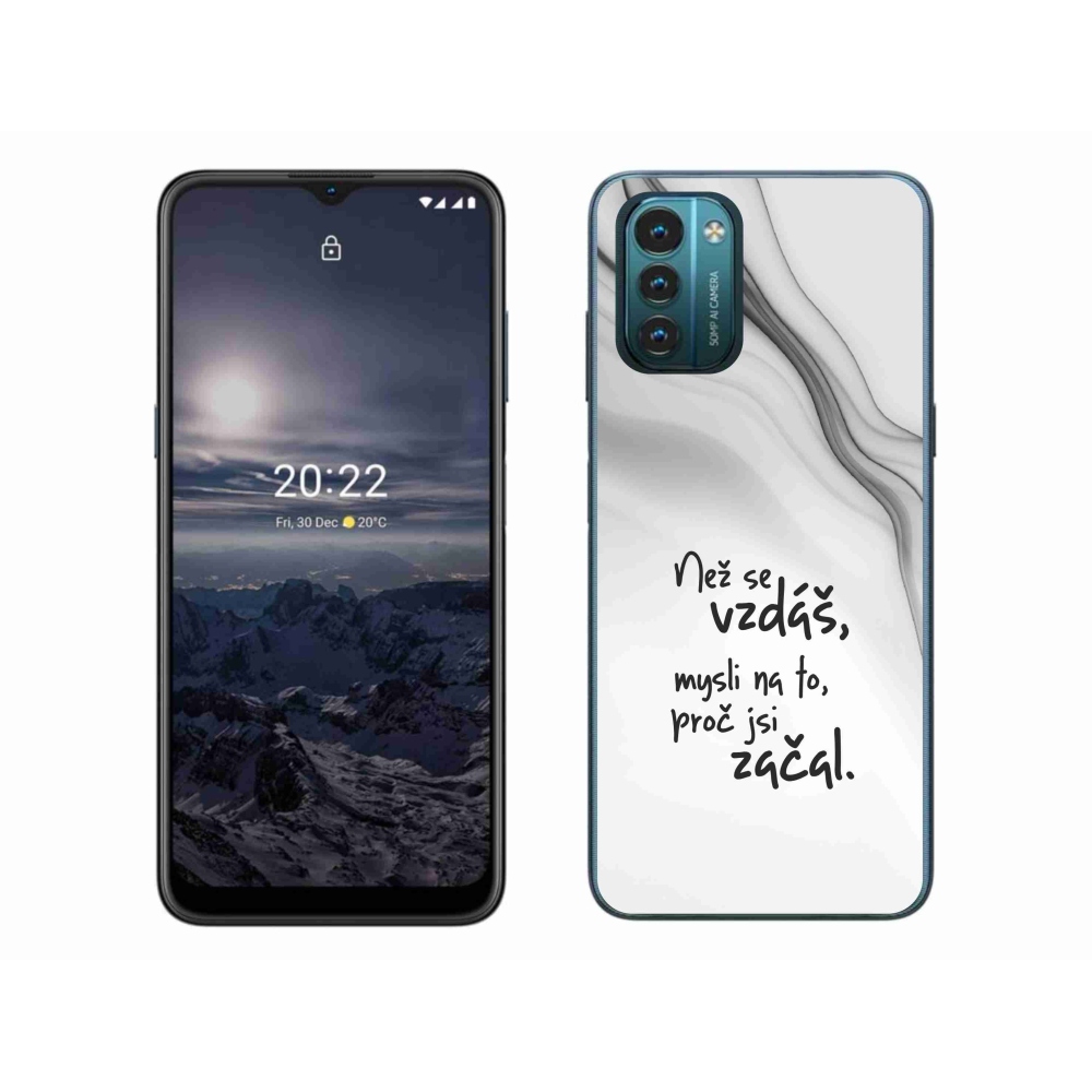 Zselés borítás mmCase a Nokia G11/G21 készülékhez - idézem 2 fehér háttér