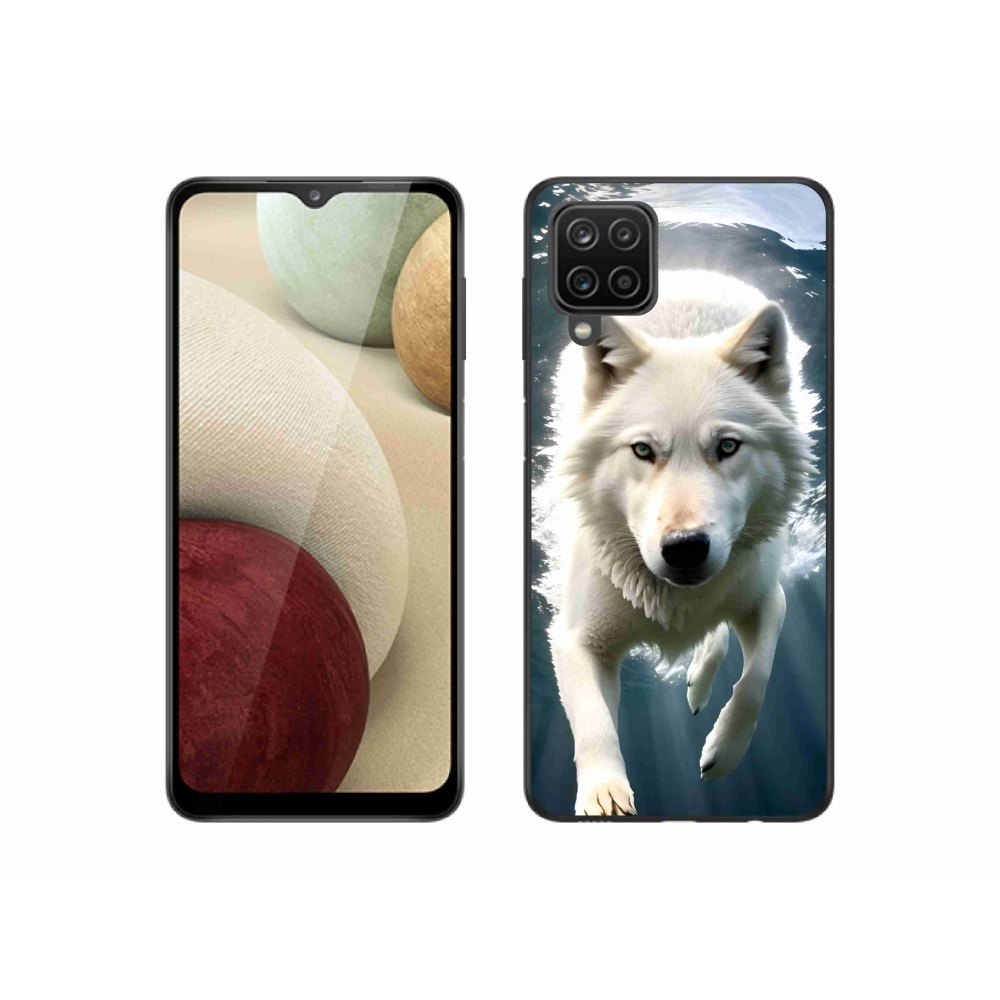 Gél védőhuzat mmCase Samsung Galaxy M12 - fehér farkas