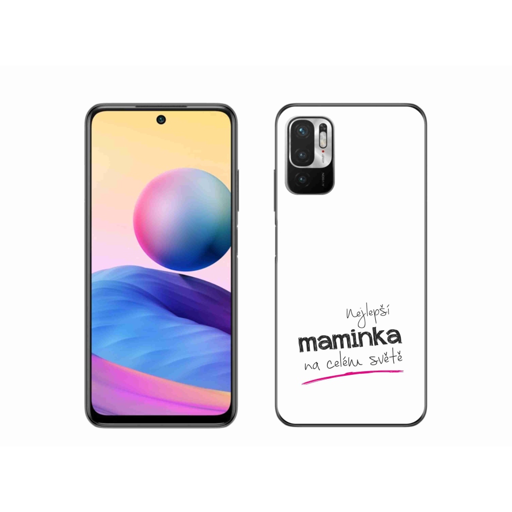 Gél borító mmCase a Xiaomi Poco M3 Pro/5G - legjobb anya 4 fehér háttérrel