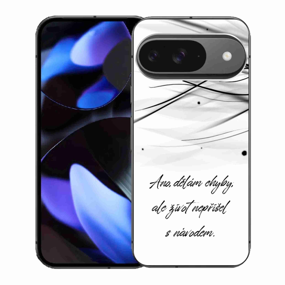 Zselés borítás mmCase a Google Pixel 9/9 Pro készülékhez - idézőjelben fehér háttérrel