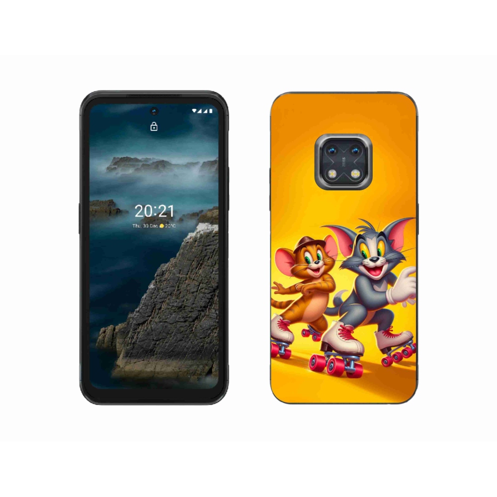 Zselés borítás mmCase a Nokia XR20 készülékhez - tom and jerry