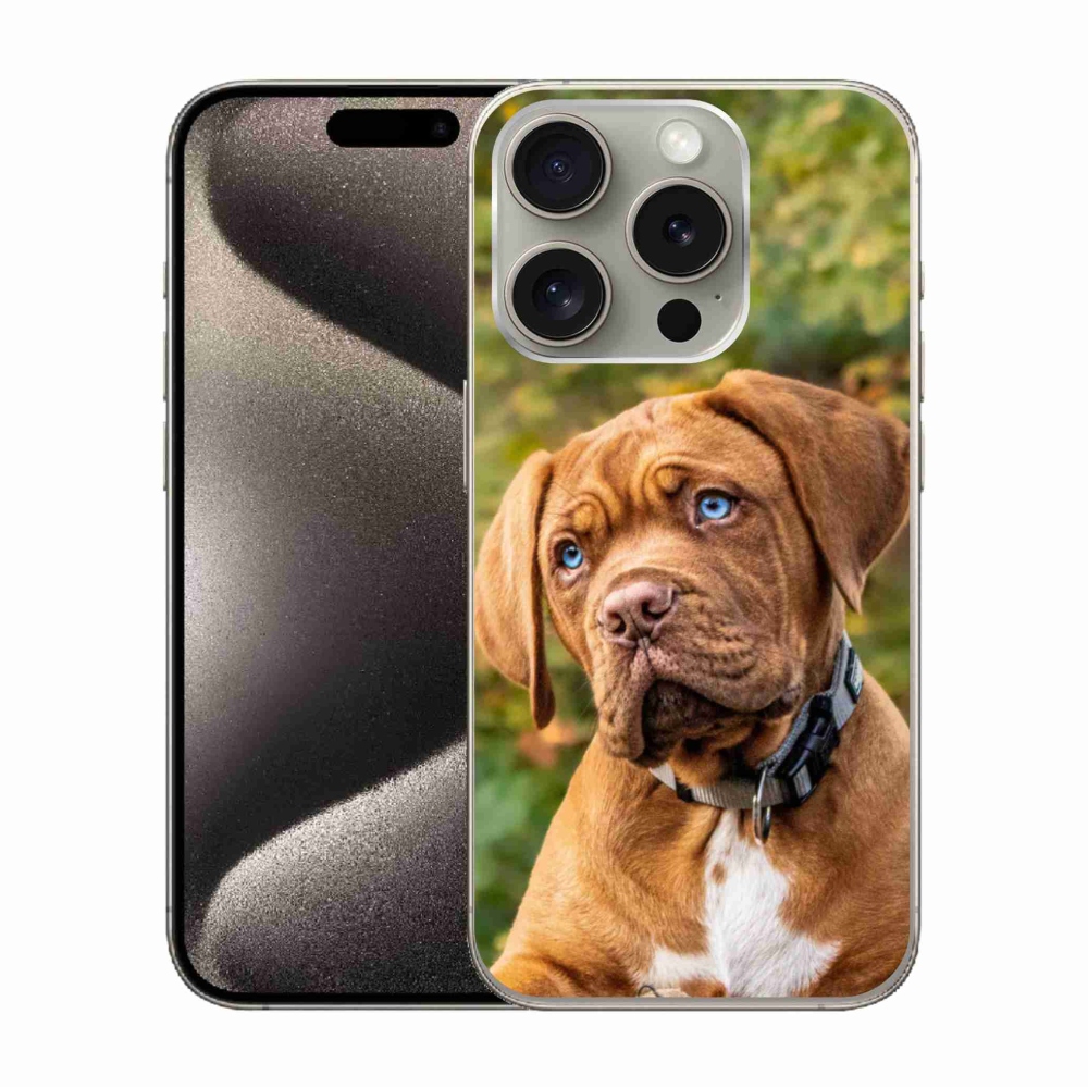 Zselés borítás mmCase iPhone 15 Pro készülékhez - kölyökkék