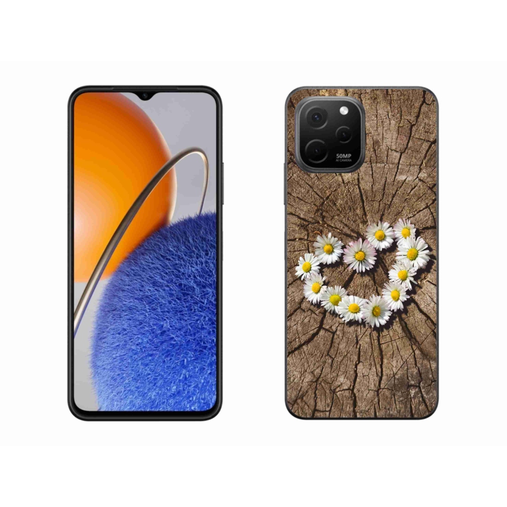 Gél borítás mmCase a Huawei Nova Y61 készülékhez - százszorszépek szíve