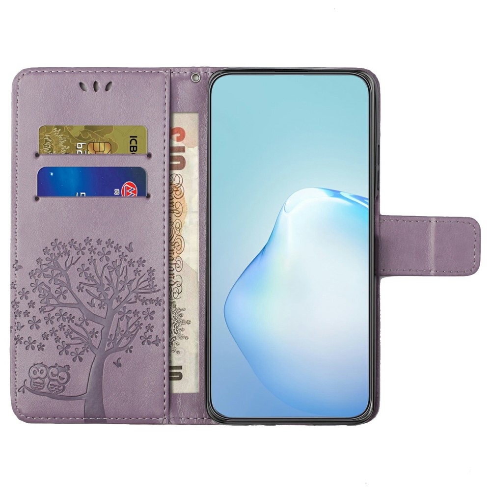 Fa könyv tok Samsung Galaxy A26 5G - világos lila