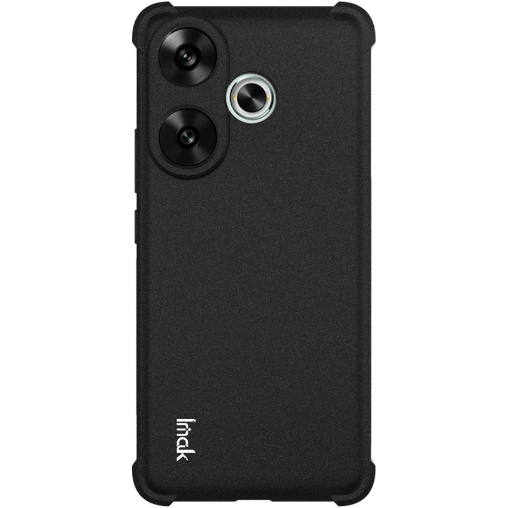 IMK matt zselés tok megerősített sarkokkal Xiaomi Poco F6-hoz - fekete