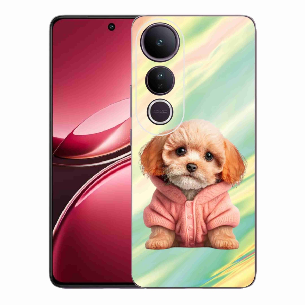 Gél borítás mmCase a Vivo V50 Lite 4G/5G készülékhez - pulóveres kiskutya