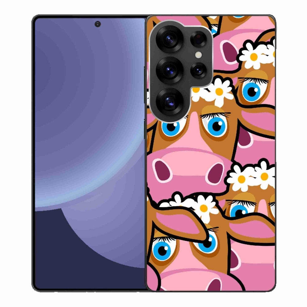 Gél borítás mmCase Samsung Galaxy S25 Ultra - rajzfilm tehenekhez