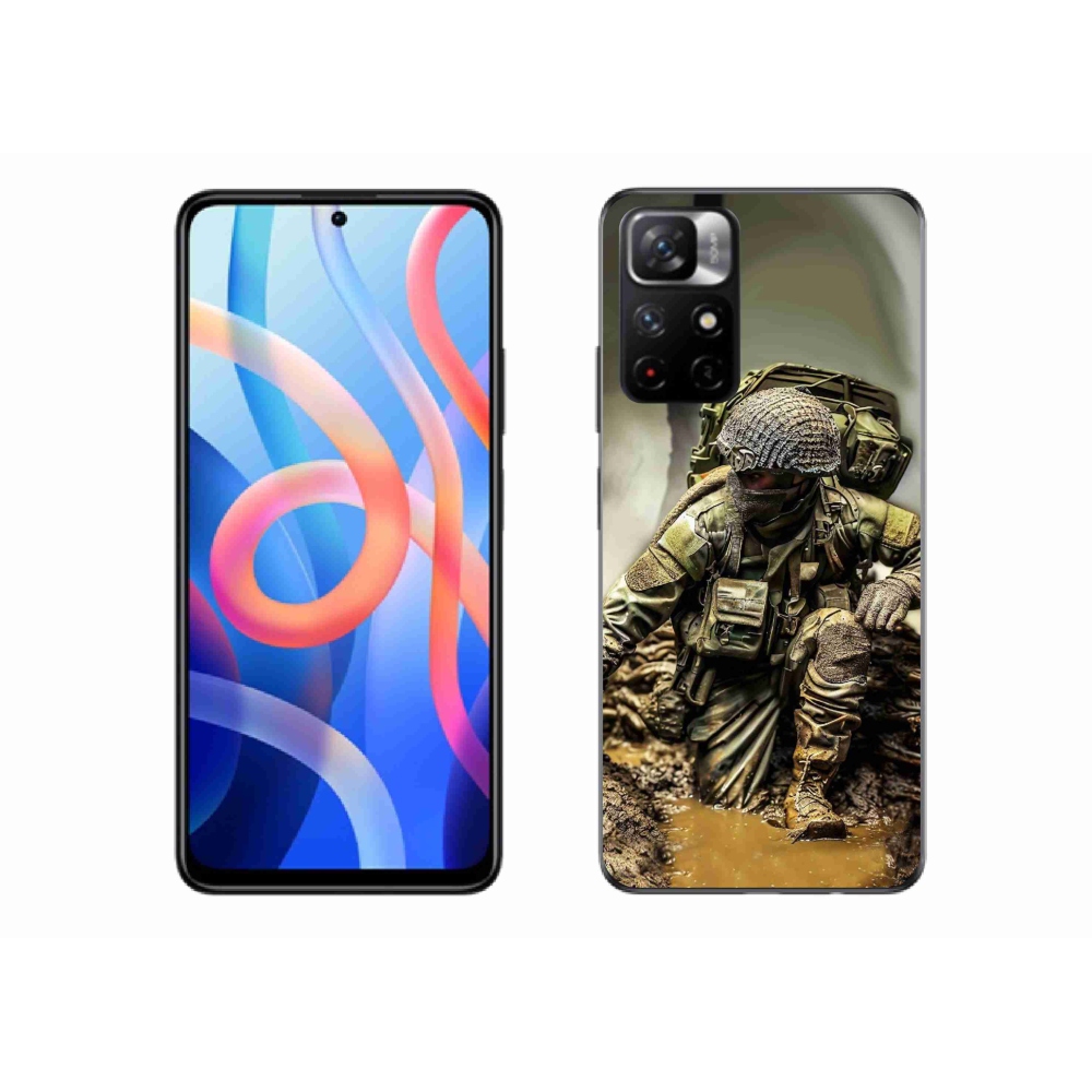 Gél borítás mmCase a Xiaomi Redmi Note 11S 5G - katonás