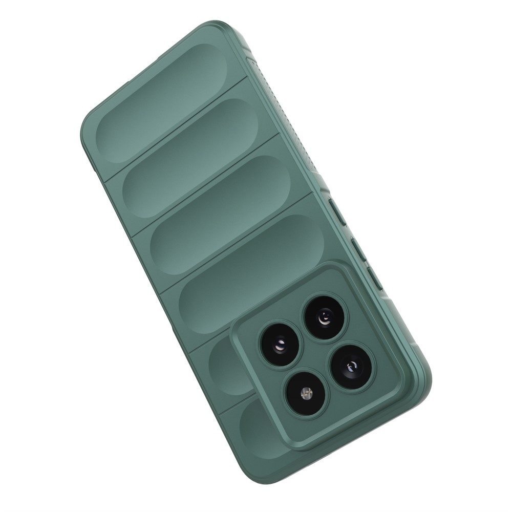 Rugg tartós zselés tok Xiaomi 14 Pro-hoz - zöld