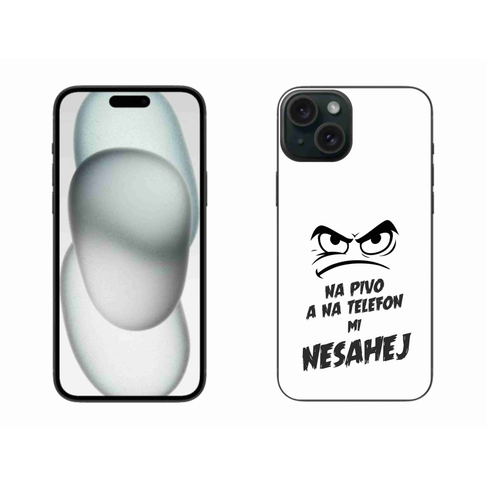 Gél borítás mmCase iPhone 15 Plus készülékhez - sör motívum 2 fehér háttér