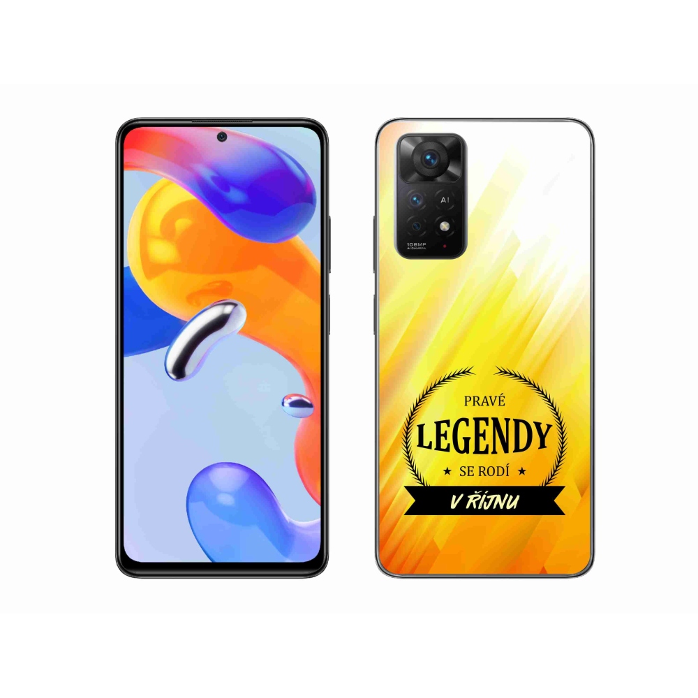 Gél borítás mmCase a Xiaomi Redmi Note 11 Pro 4G/5G - Legendák októberben sárga háttérrel