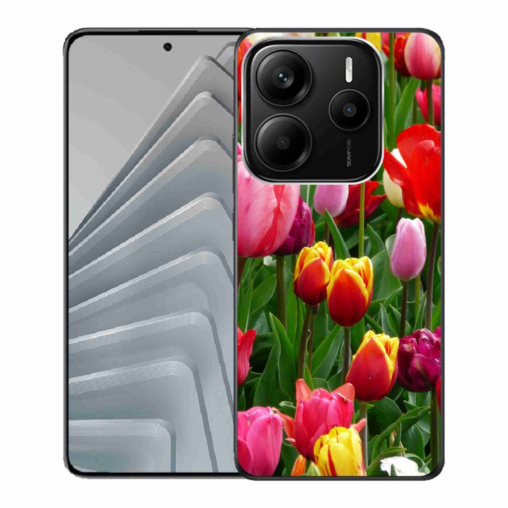 Gél borítás mmCase a Xiaomi Redmi Note 14 5G-hez - tulipánok