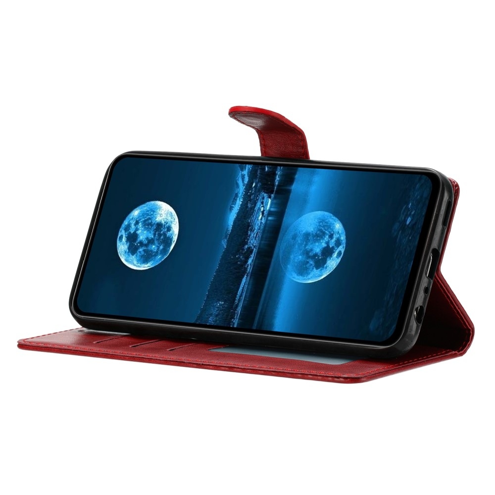 Könyvtáska a Google Pixel 9a számára - piros