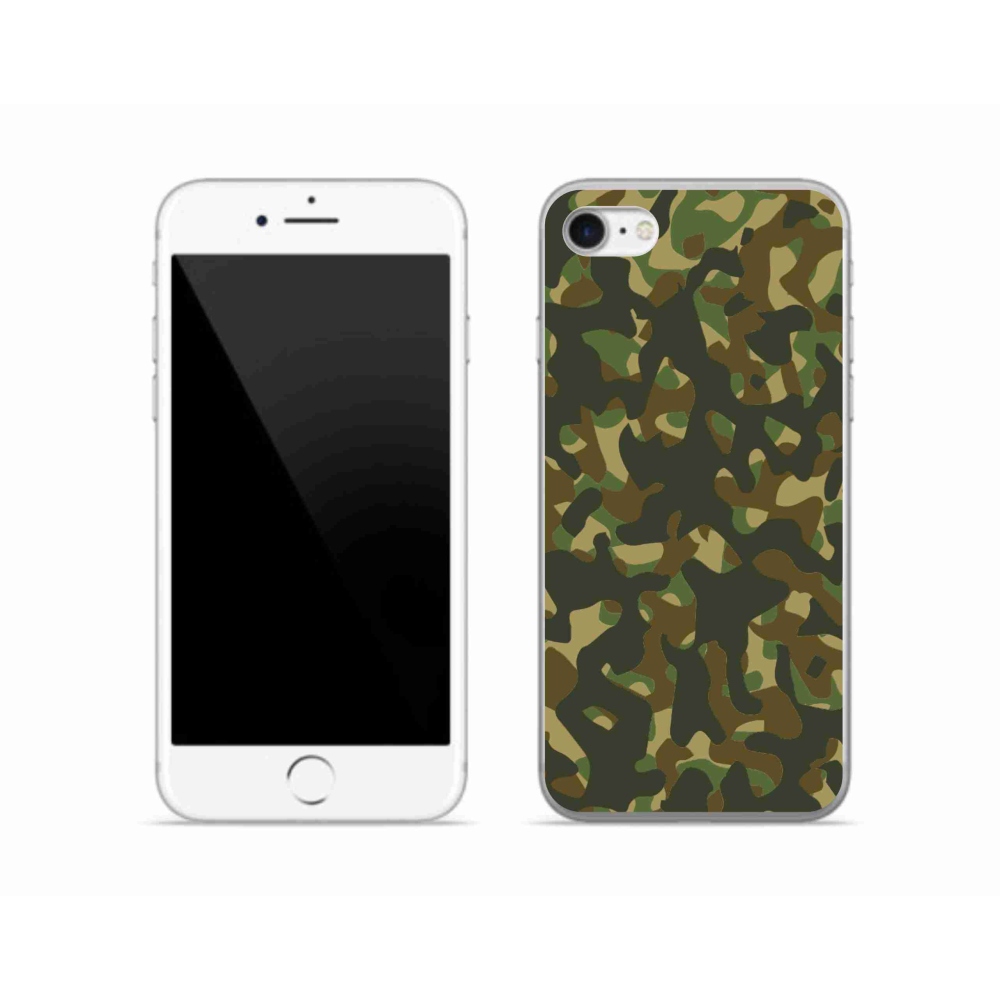 Zselés borítás mmCase iPhone SE (2022) - terepszínű mintázat 1