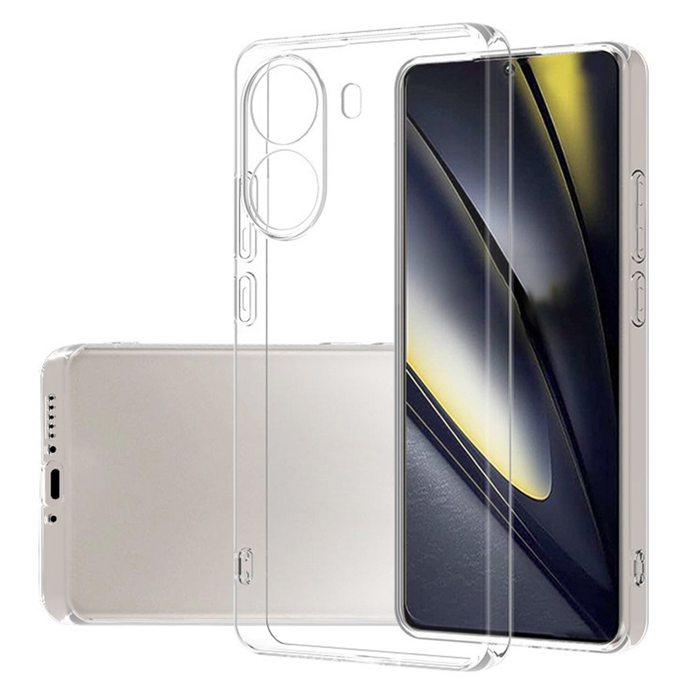 Átlátszó zselés tok a Xiaomi Poco X7 Pro 5G számára - átlátszó