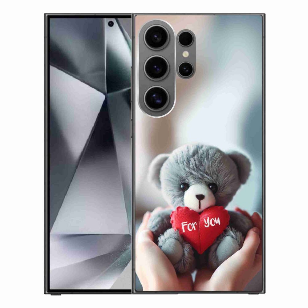 Gél borítás mmCase Samsung Galaxy S24 Ultra készülékhez - mackó a szerelmesek számára