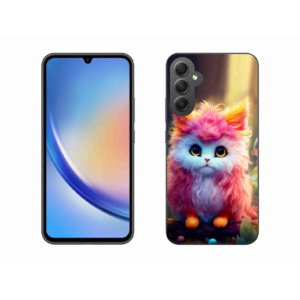 Gél borító mmCase Samsung Galaxy A34 5G - aranyos cica 5