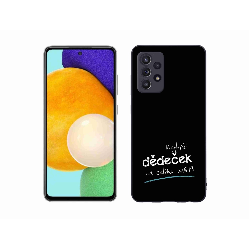 Gél borító mmCase Samsung Galaxy A52s 5G - a legjobb nagypapa 3 fekete háttérrel