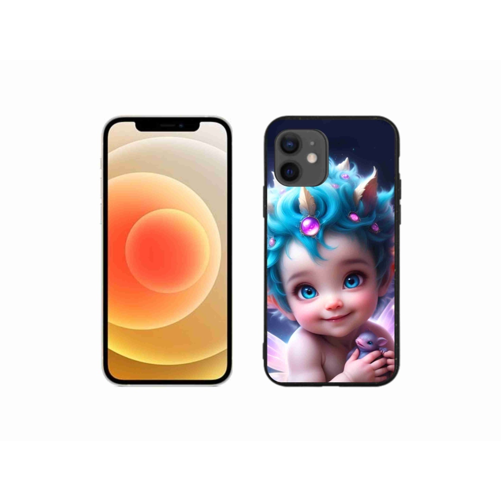 Gél borítás mmCase iPhone 12 mini készülékhez - baba pillangószárnyakkal