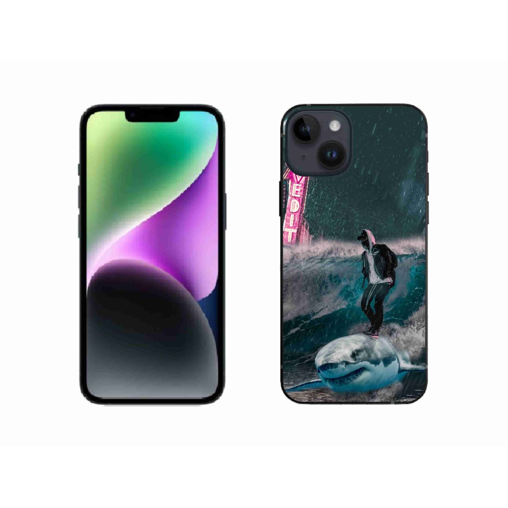 Zselés borítás mmCase iPhone 14 készülékhez - cápa