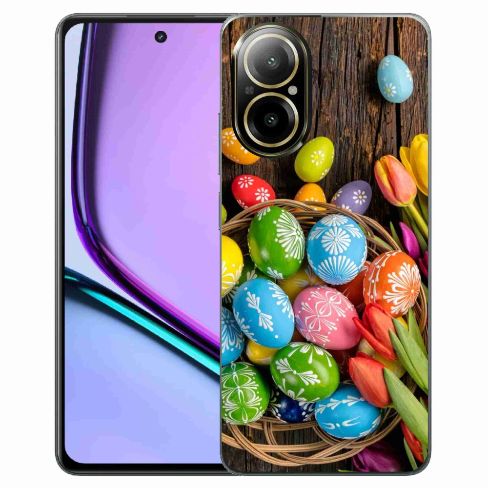 Gél borítás mmCase a Realme C67 készülékhez - Húsvéti tojás