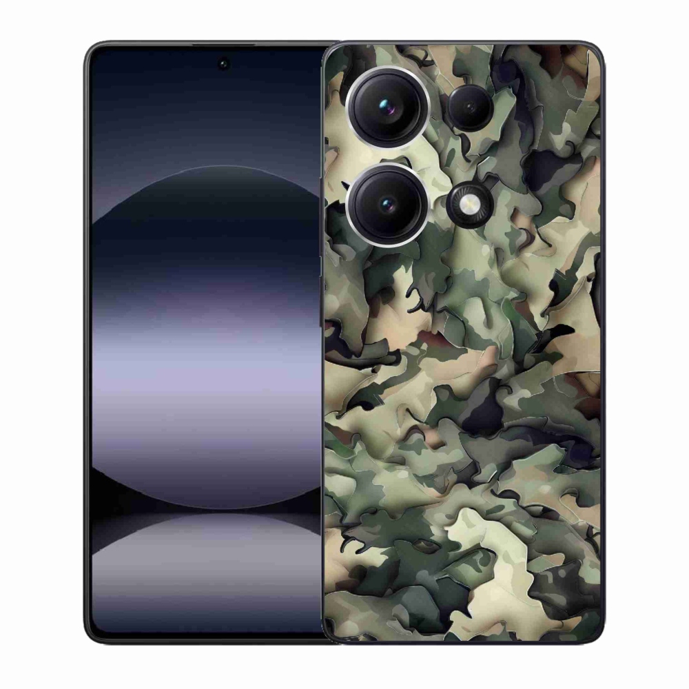 Gél borítás mmCase a Xiaomi Redmi Note 14S-hez - terepszínű minta 9