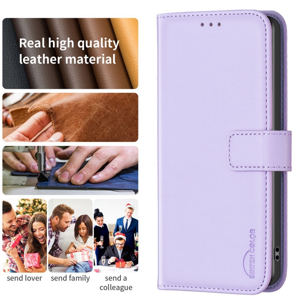 BNF könyvtáska Samsung Galaxy M15 5G - világos lila