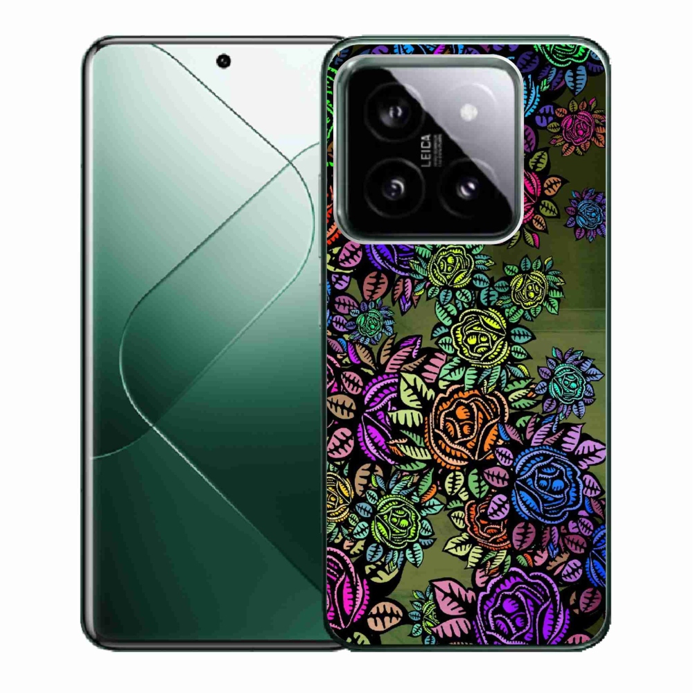 Gél borító mmCase a Xiaomi 14 - virágokhoz 6